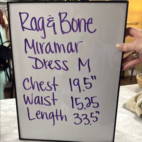 Rag & Bone Liquid Miramar Mini Dress in Washed Black "Denim" Size M - Picture 2 of 14